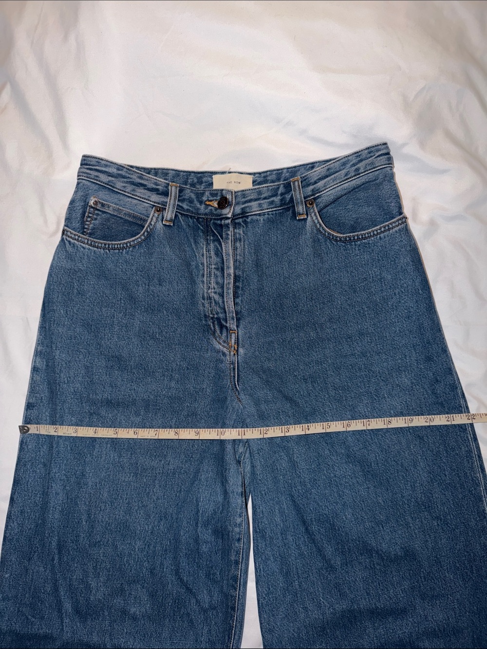 THE ROW Edna Indigo Wide Leg Jean, size 8 - Picture 12 of 16